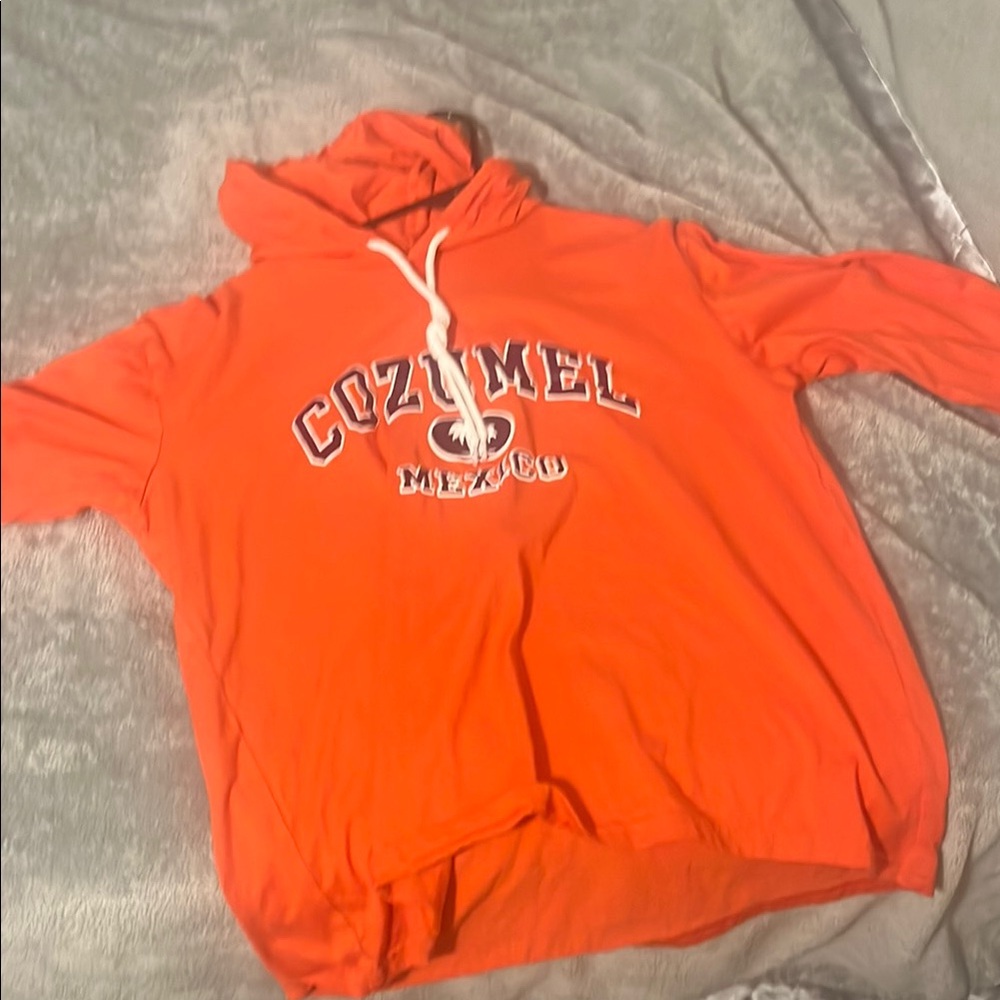 Orange Cozumel Mexico Hoodie
